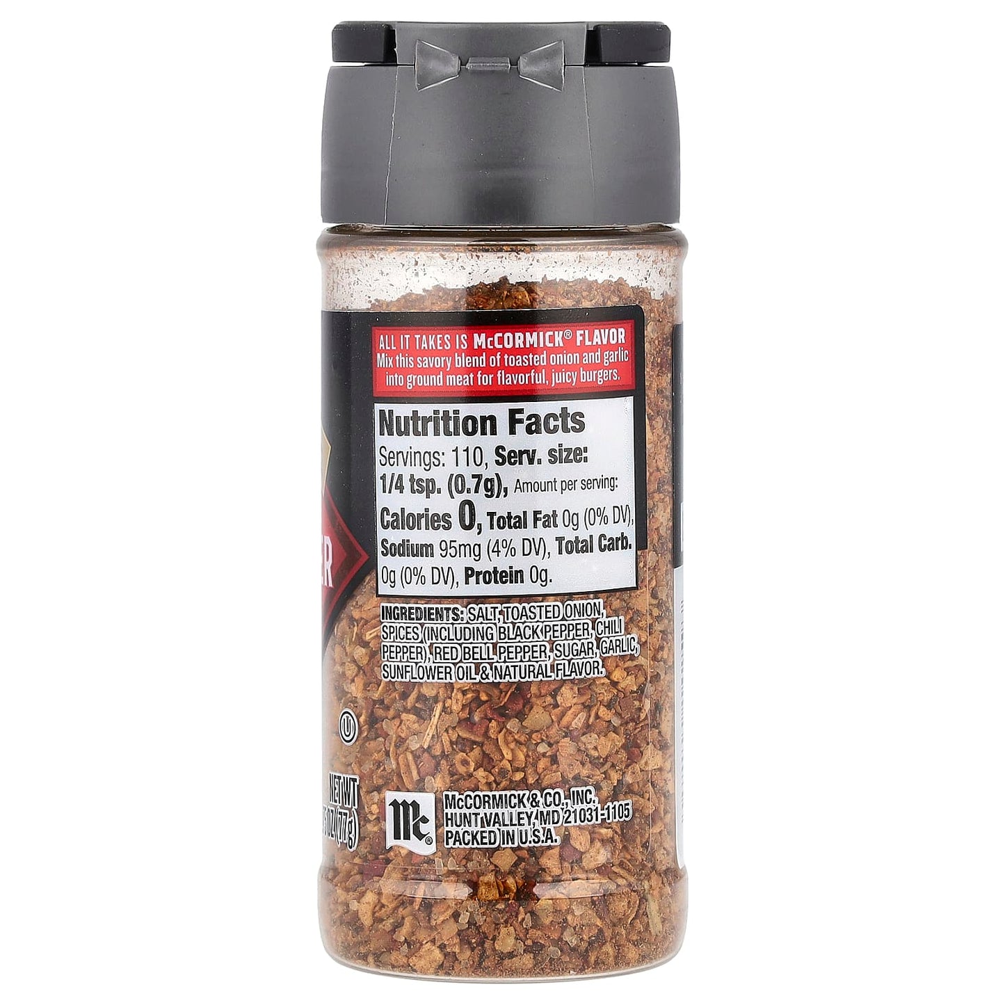 McCormick Grill Mates, Hamburger Seasoning, 2.75 oz (77 g) - Image 2
