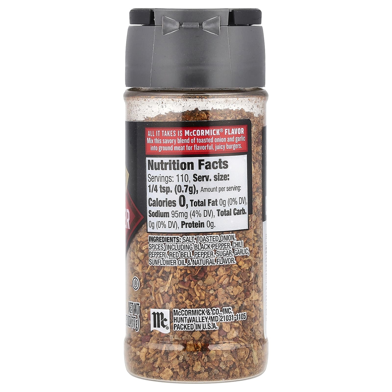 McCormick Grill Mates, Hamburger Seasoning, 2.75 oz (77 g) - Image 2