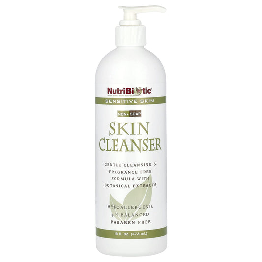 NutriBiotic, Skin Cleanser, Non-Soap, Fragrance Free, 16 fl oz (473 ml) - Image 1