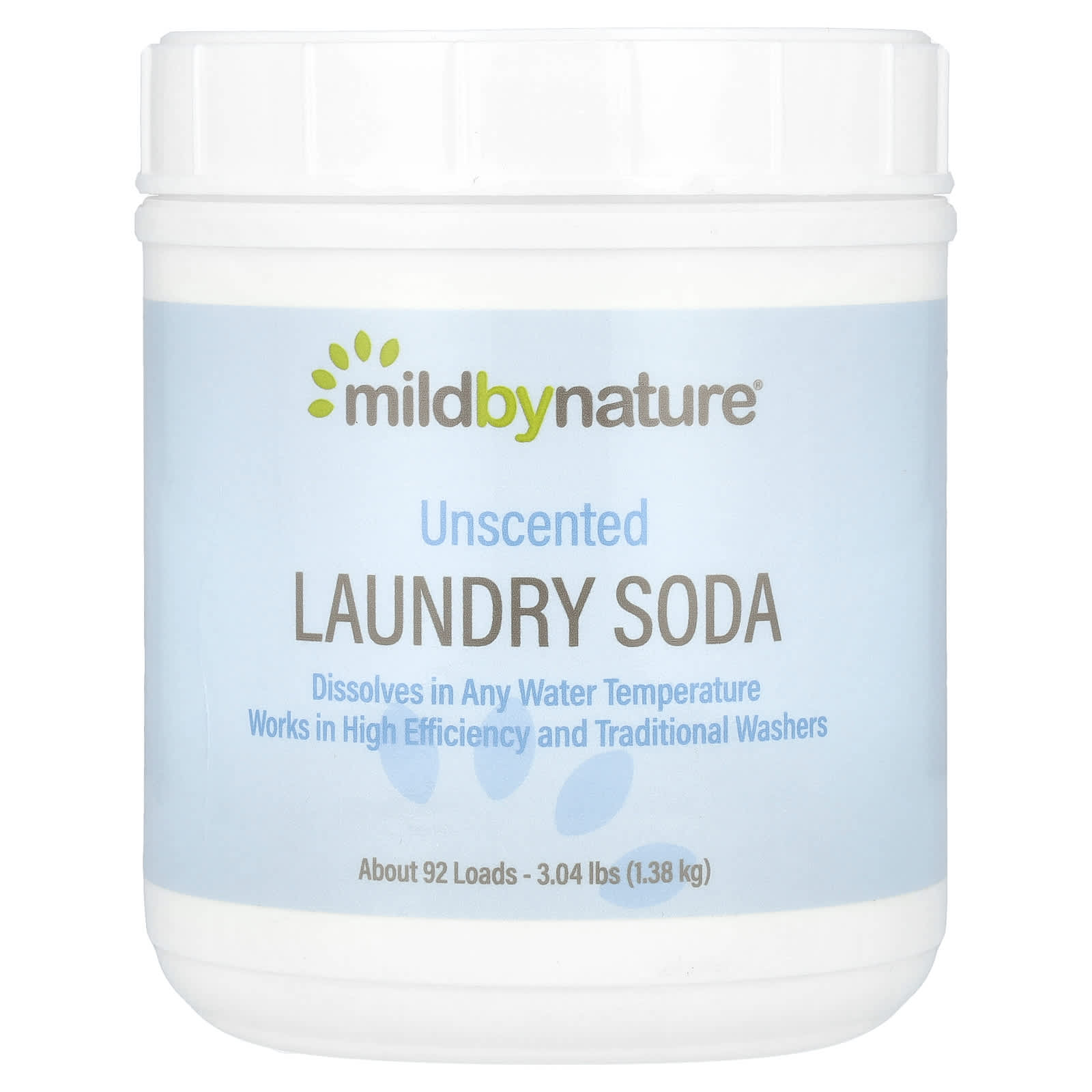 Unscented Laundry Soda by Mild By Nature, 3.04 lbs - Image 1