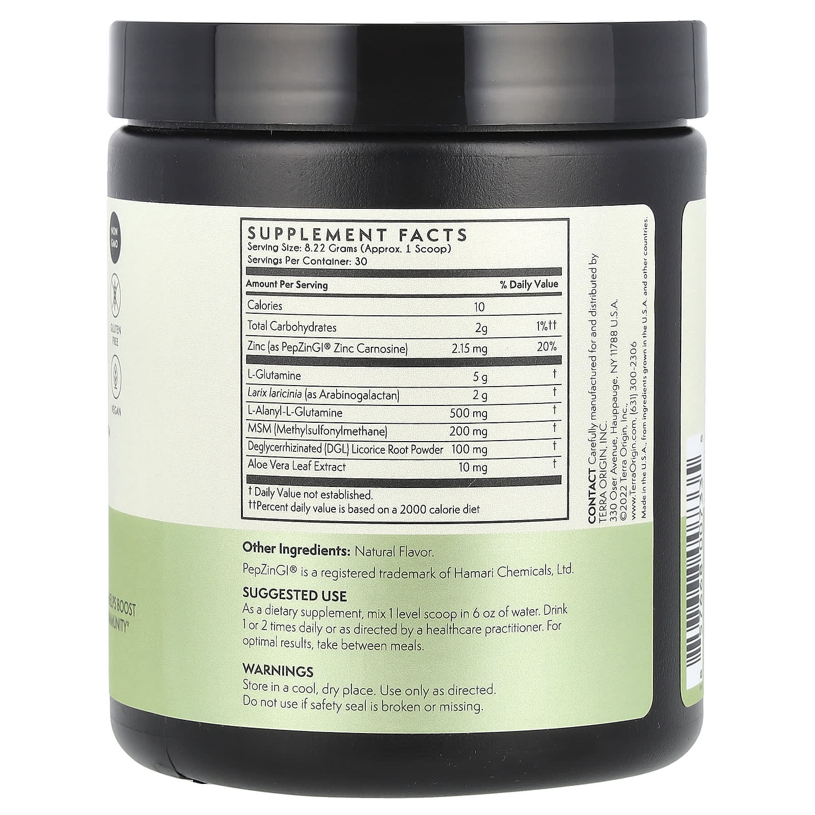 Terra Origin, Healthy Gut™, Vegan Formula, 8.7 oz (246.6 g) - Image 2
