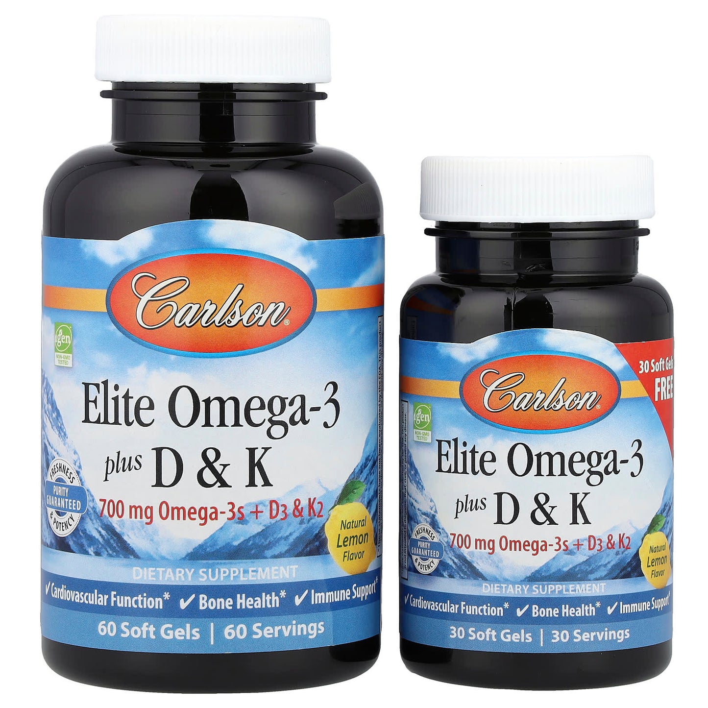 Omega-3 Plus D & K Supplements for Heart Health & Bone Strength - Image 1