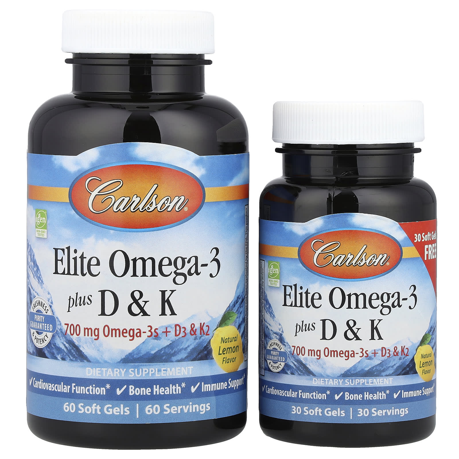 Omega-3 Plus D & K Supplements for Heart Health & Bone Strength - Image 1