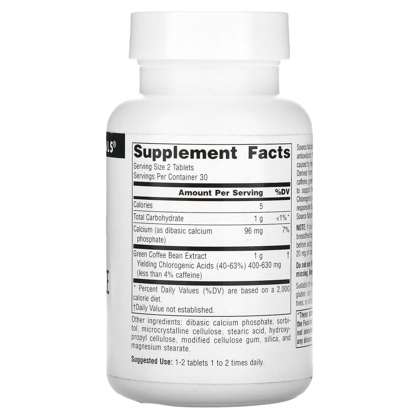 Source Naturals, Green Coffee Extract, 60 Tablets