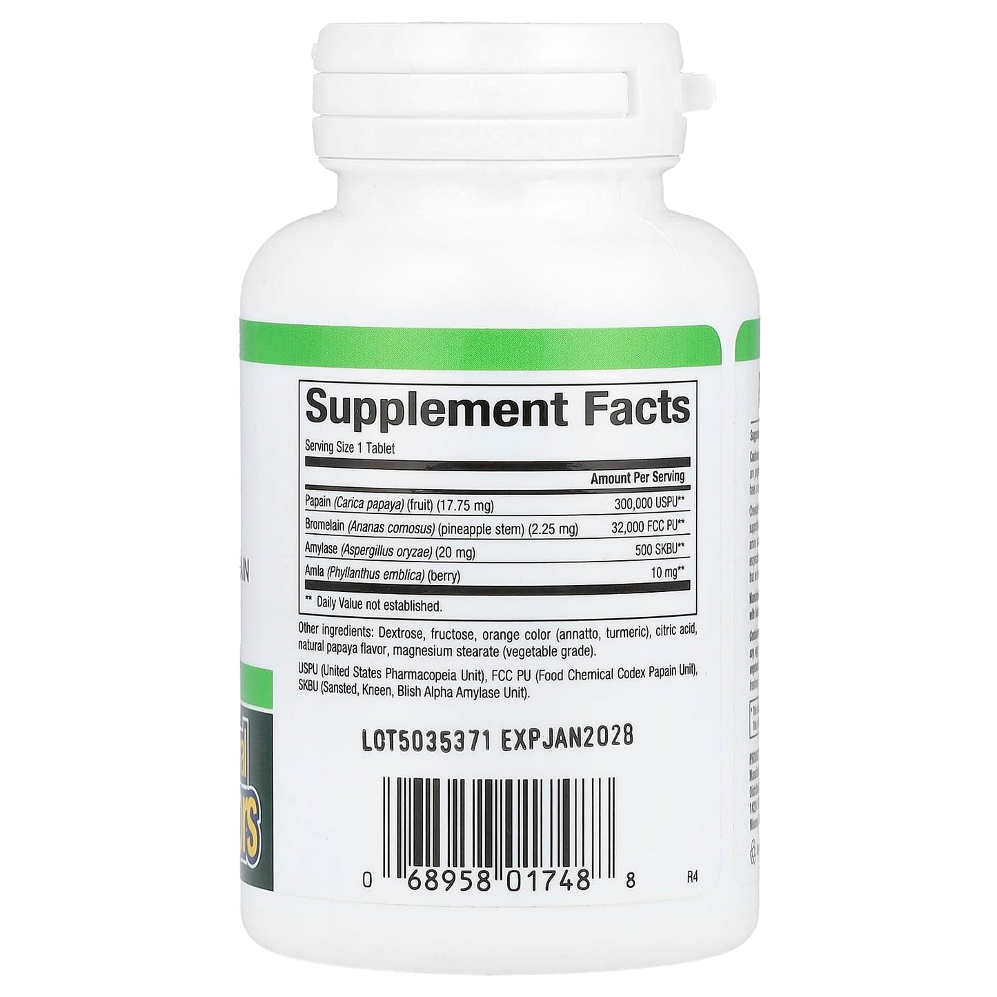 Natural Factors, Papaya Enzymes with Amylase & Bromelain, 60 Chewable Tablets - Image 2
