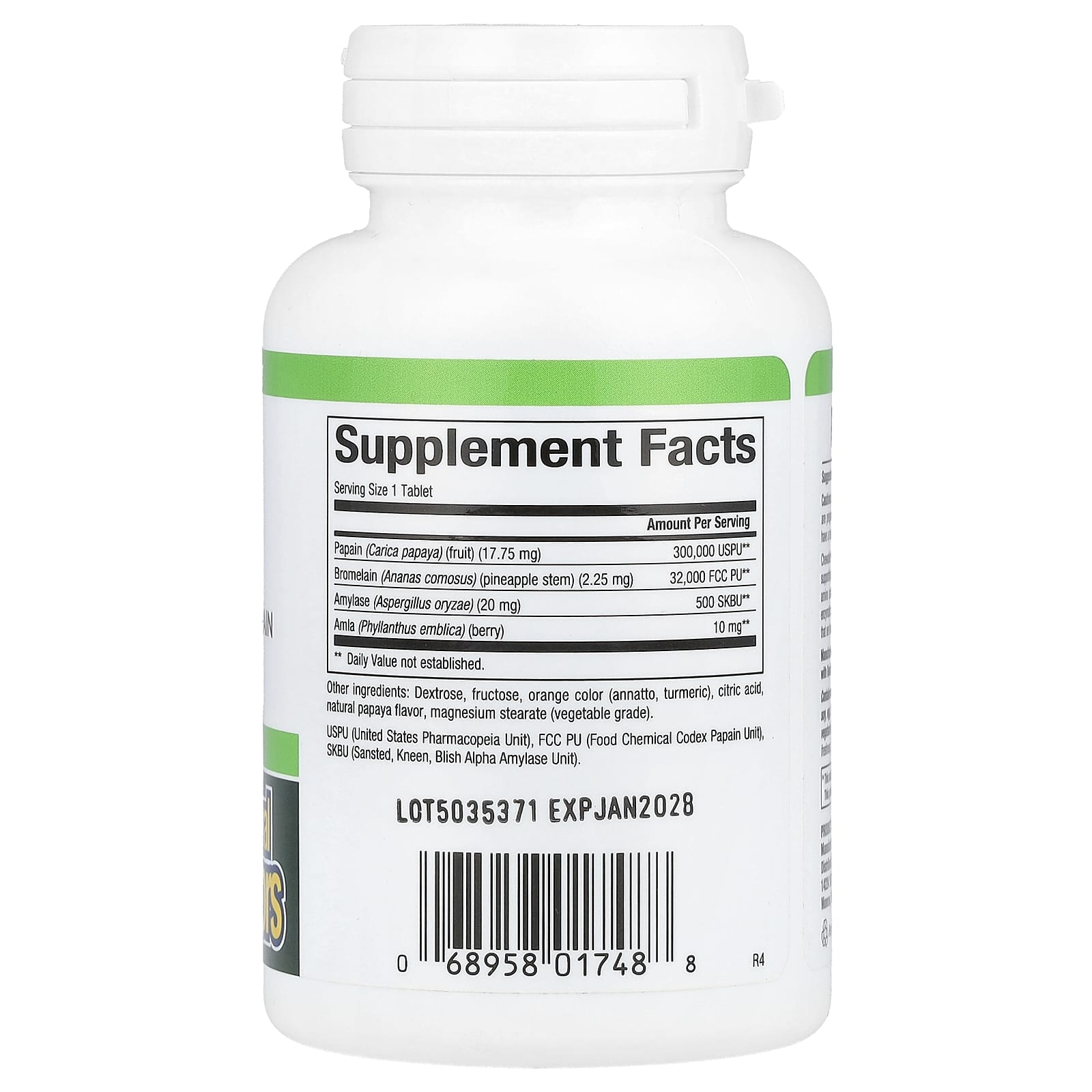 Natural Factors, Papaya Enzymes with Amylase & Bromelain, 60 Chewable Tablets - Image 2