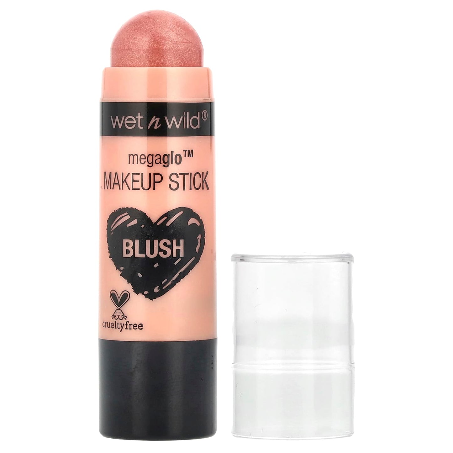 wet n wild, MegaGlo™, Makeup Stick, Blush, 801A Peach Bums, 0.21 oz (6 g) - Image 1