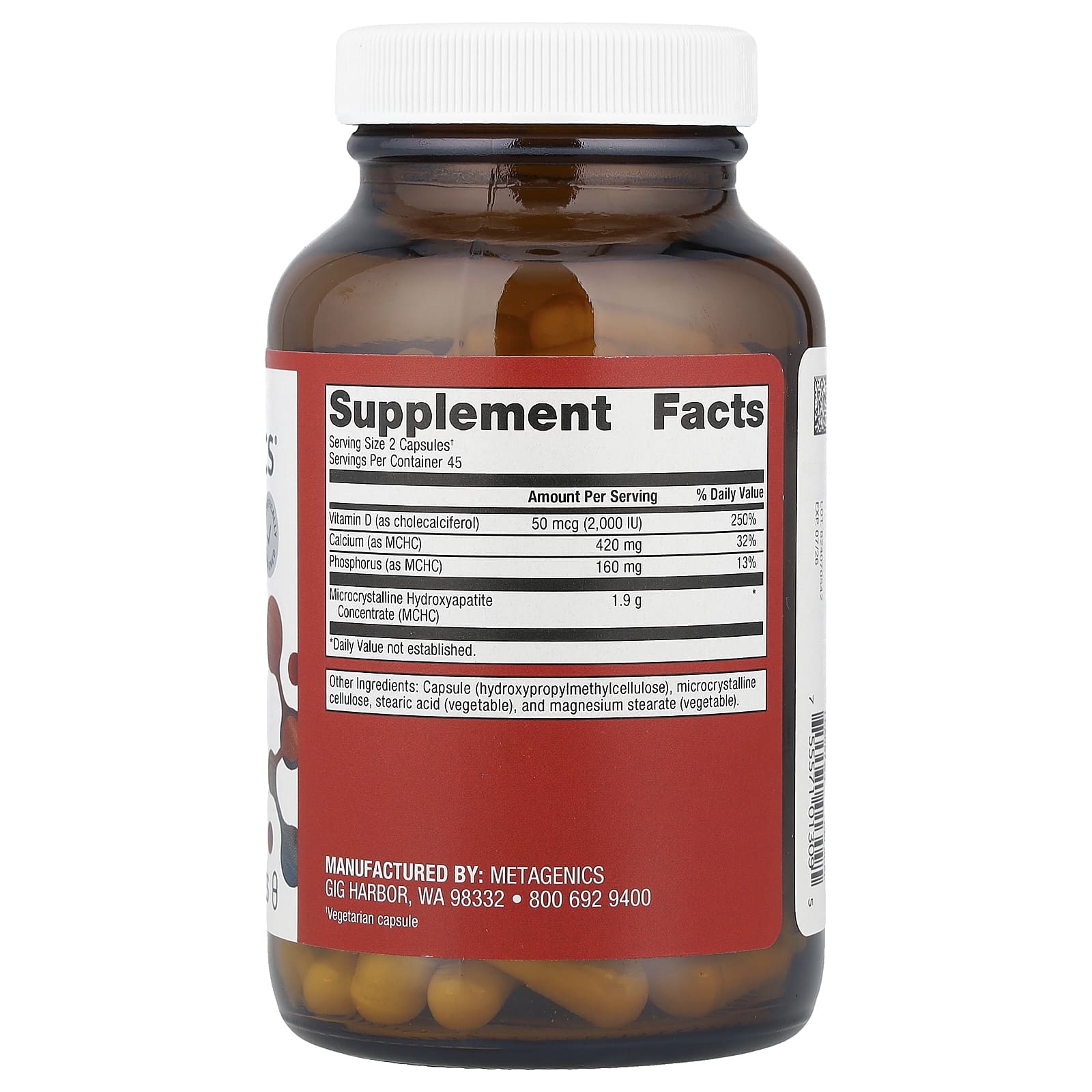 Metagenics, Bone Builder® Plus, 90 Capsules - Image 2