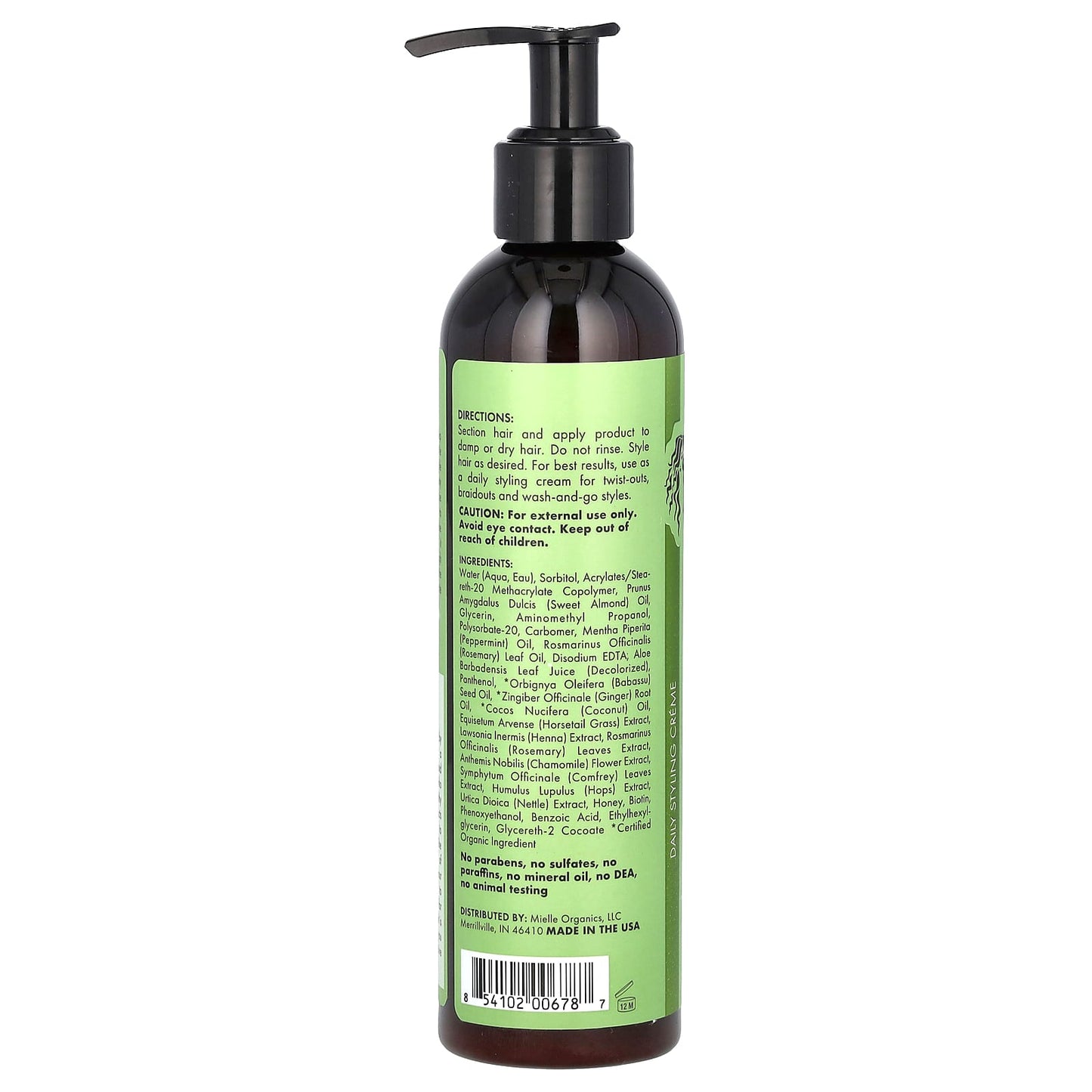 Mielle, Daily Styling Creme, Rosemary Mint, 8 fl oz (240 ml) - Image 2