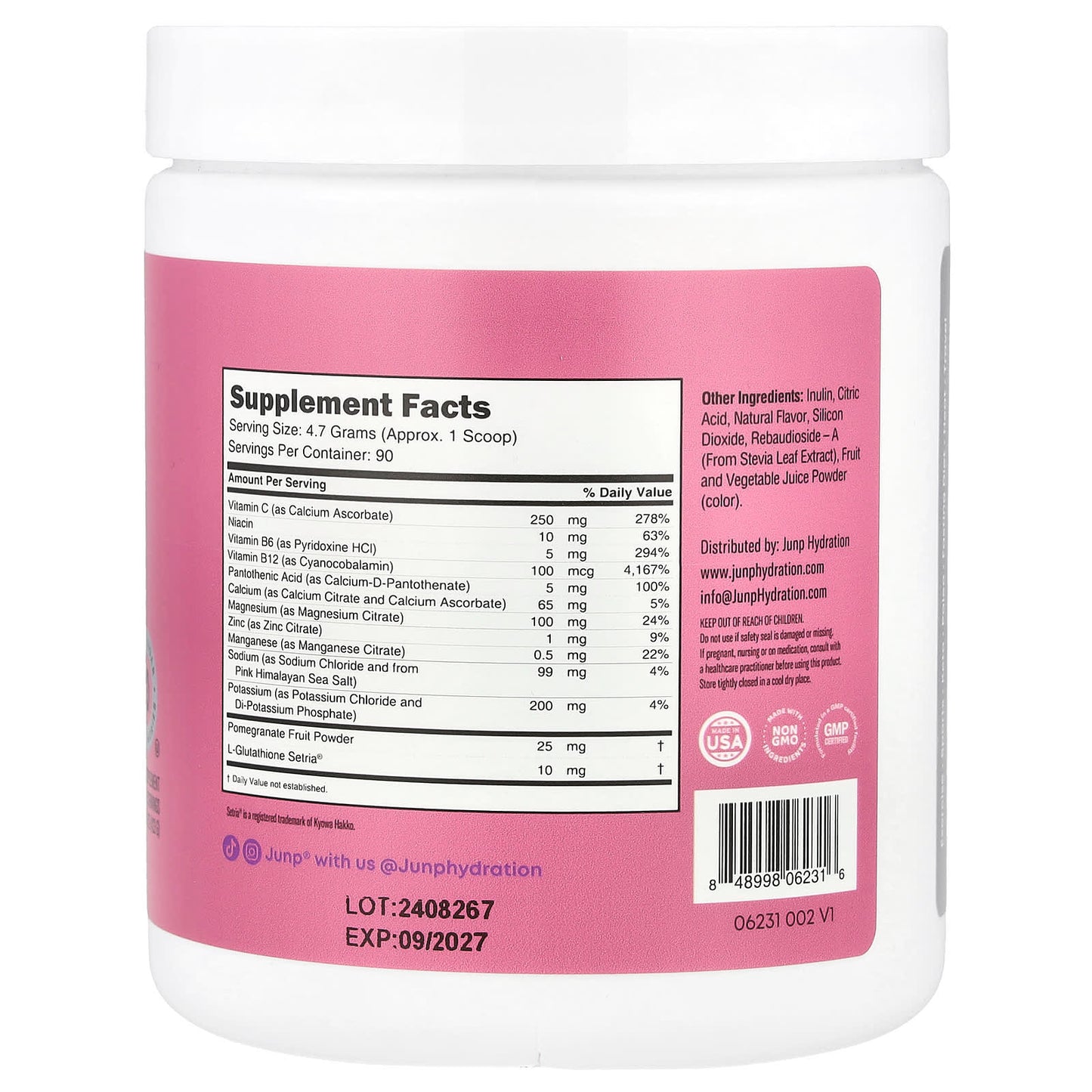 Grape Electrolyte Powder Mix by JUNP Hydration - Boost Your Hydration - Image 2