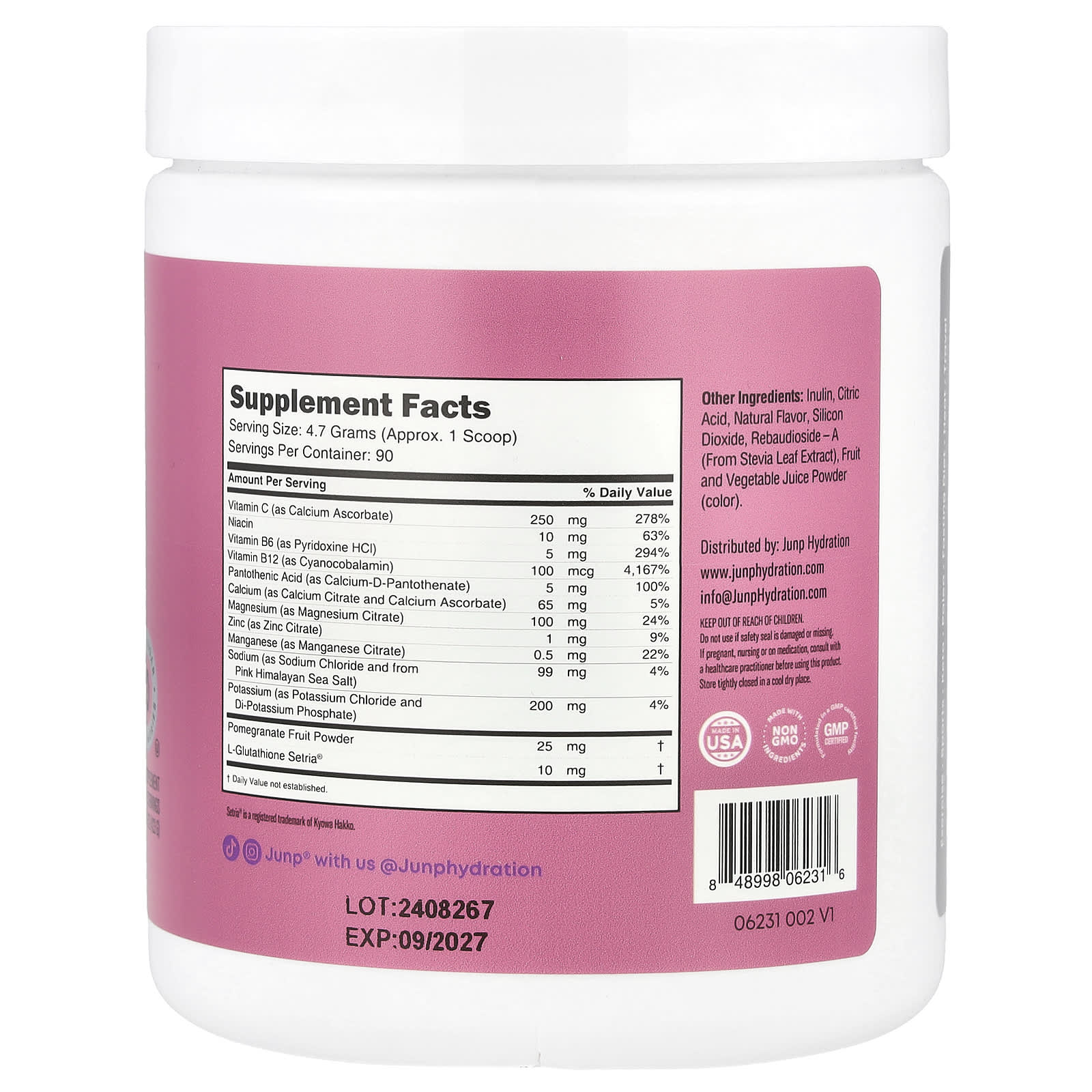 Grape Electrolyte Powder Mix by JUNP Hydration - Boost Your Hydration - Image 2
