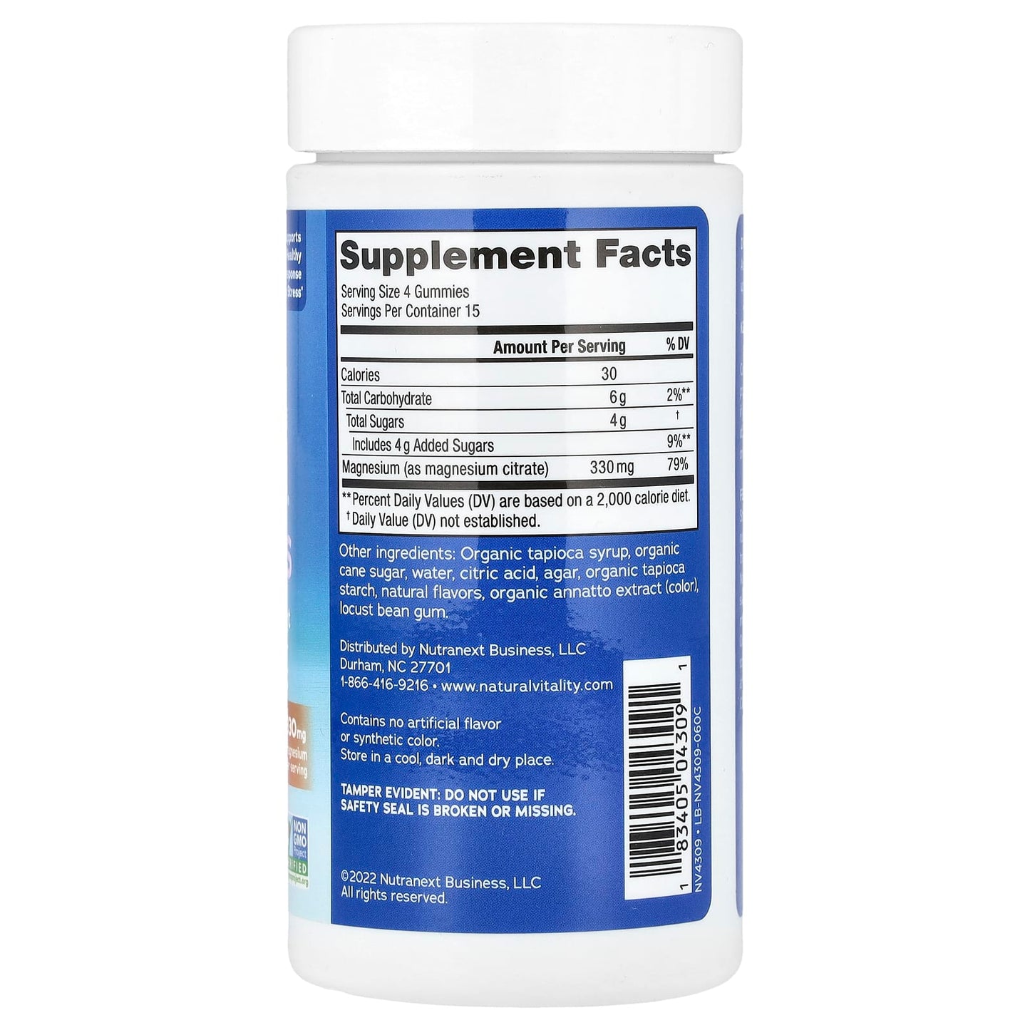 Natural Vitality, CALM®, Magnesium Gummies, Orange, 60 Gummies (82.5 mg per Gummy) - Image 2