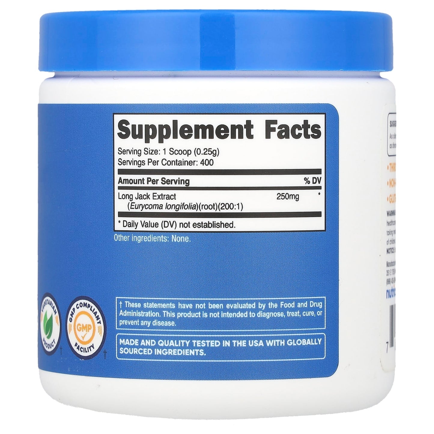 Nutricost, Long Jack, Unflavored, 3.6 oz (100 g) - Image 2