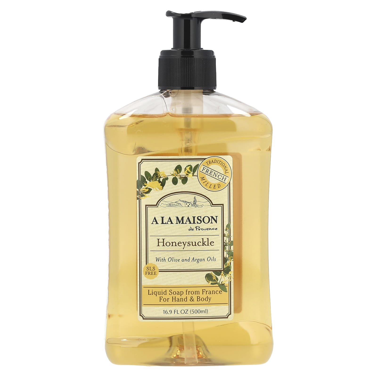French Honeysuckle Liquid Soap for Hand & Body by A La Maison de Provence - Image 1
