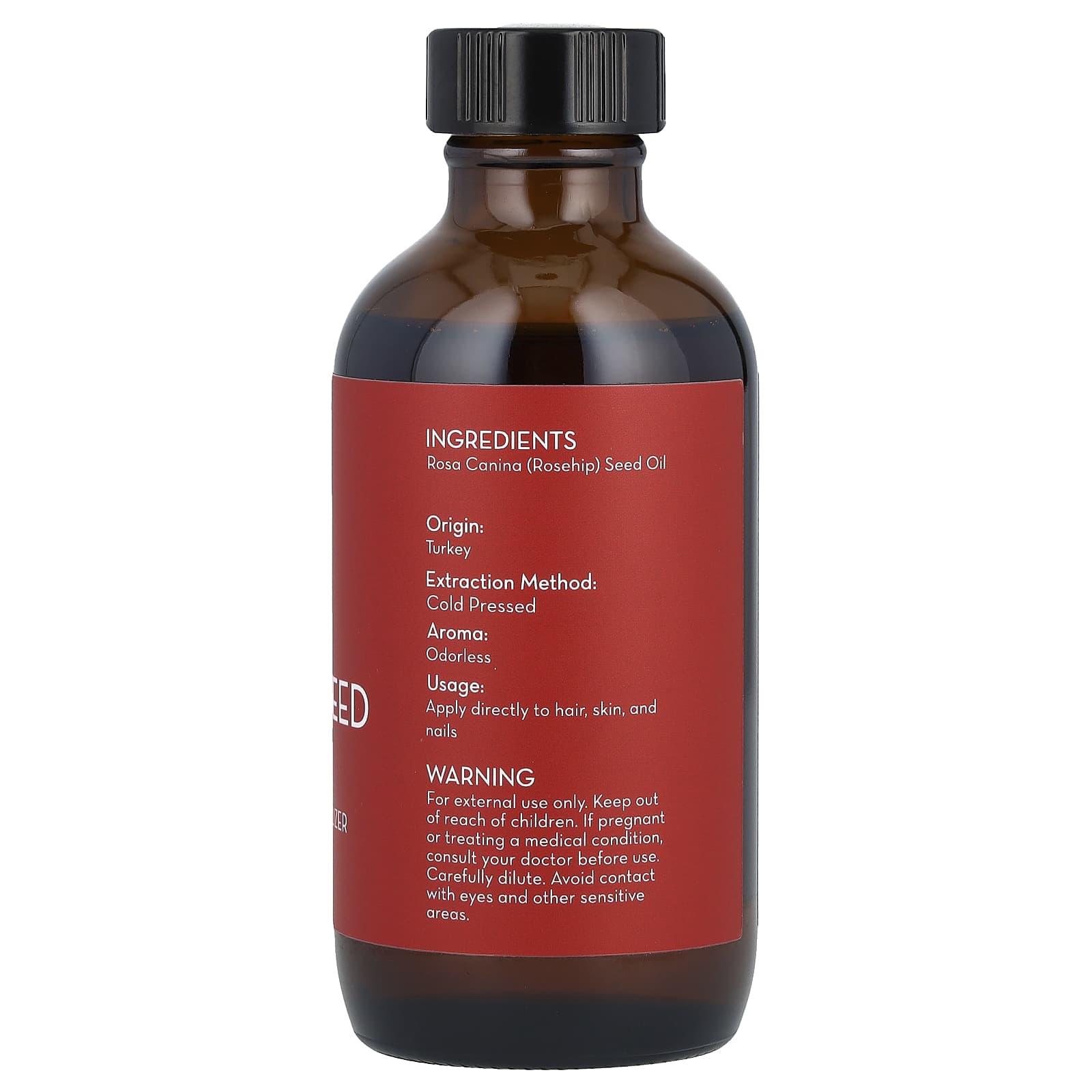 Pure Body Naturals, Rosehip Seed Oil, 4 fl oz (118 ml) - Image 2