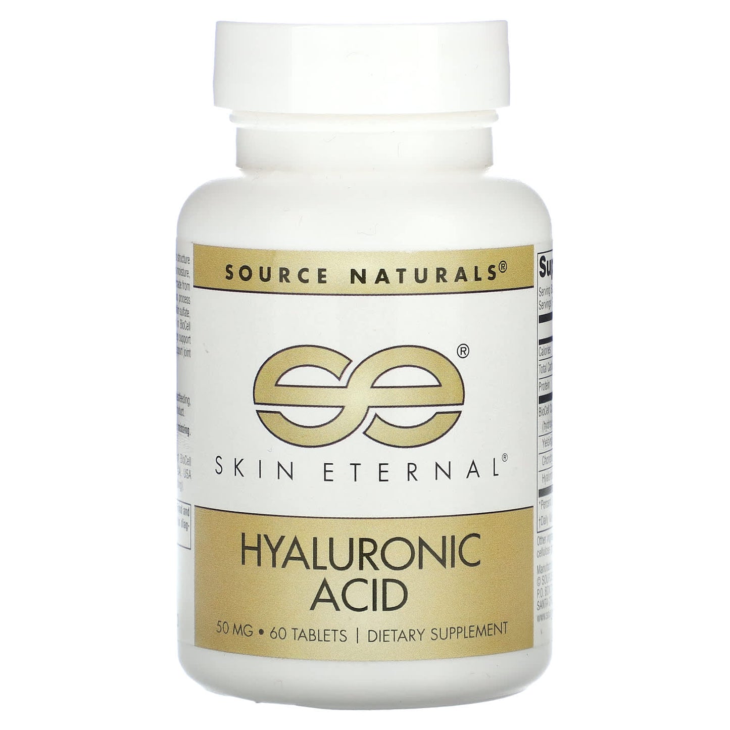 Source Naturals, Skin Eternal, Hyaluronic Acid, 50 mg, 60 Tablets - Image 1