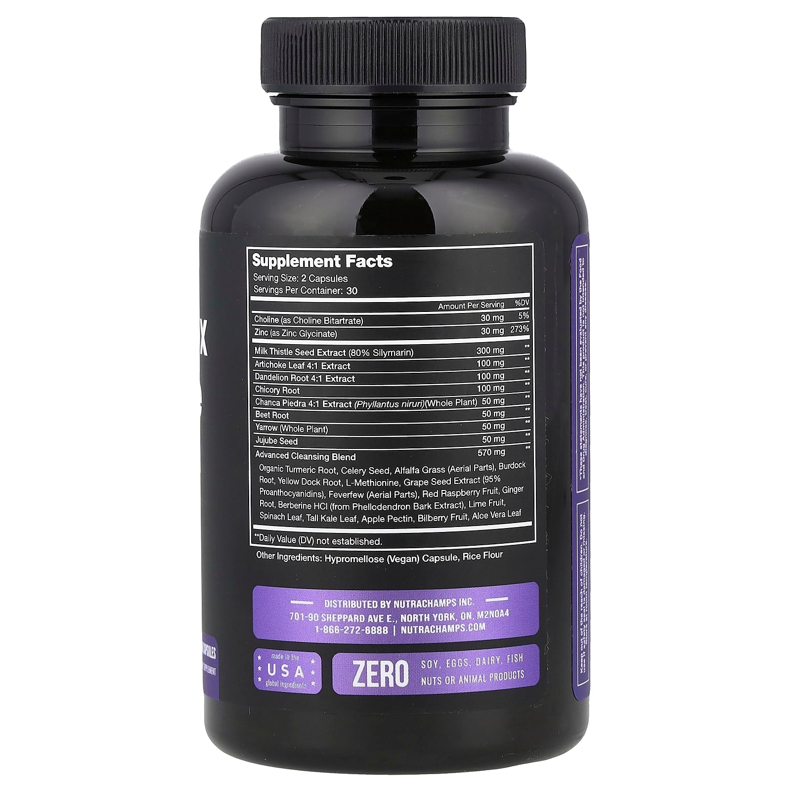 NutraChamps, Liver Detox & Cleanse, 60 Vegan Capsules - Image 2