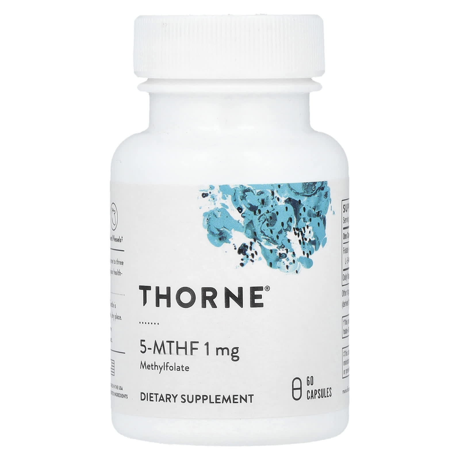 Thorne, 5-MTHF, 1 mg, 60 Capsules - Image 1