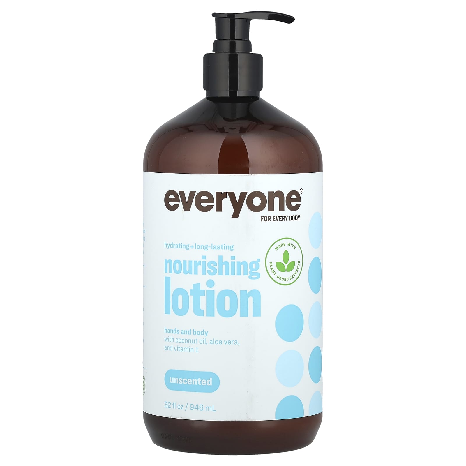 Everyone Unscented Nourishing Lotion, 32 fl oz, Vegan, Cruelty Free - Image 1