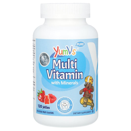YumVs, Multi Vitamin with Minerals, Delicious Fruit, 120 Jellies - Image 1