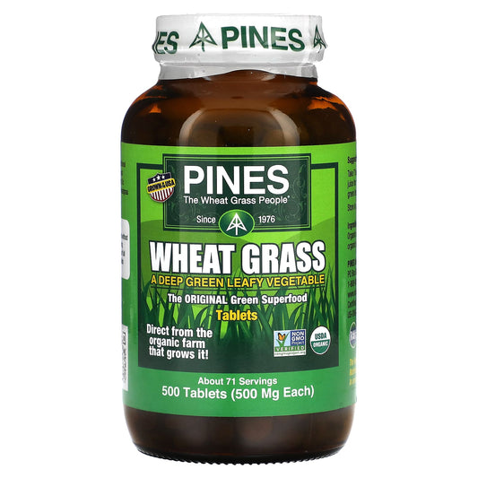 Pines International, Wheat Grass, 500 Tablets - Image 1