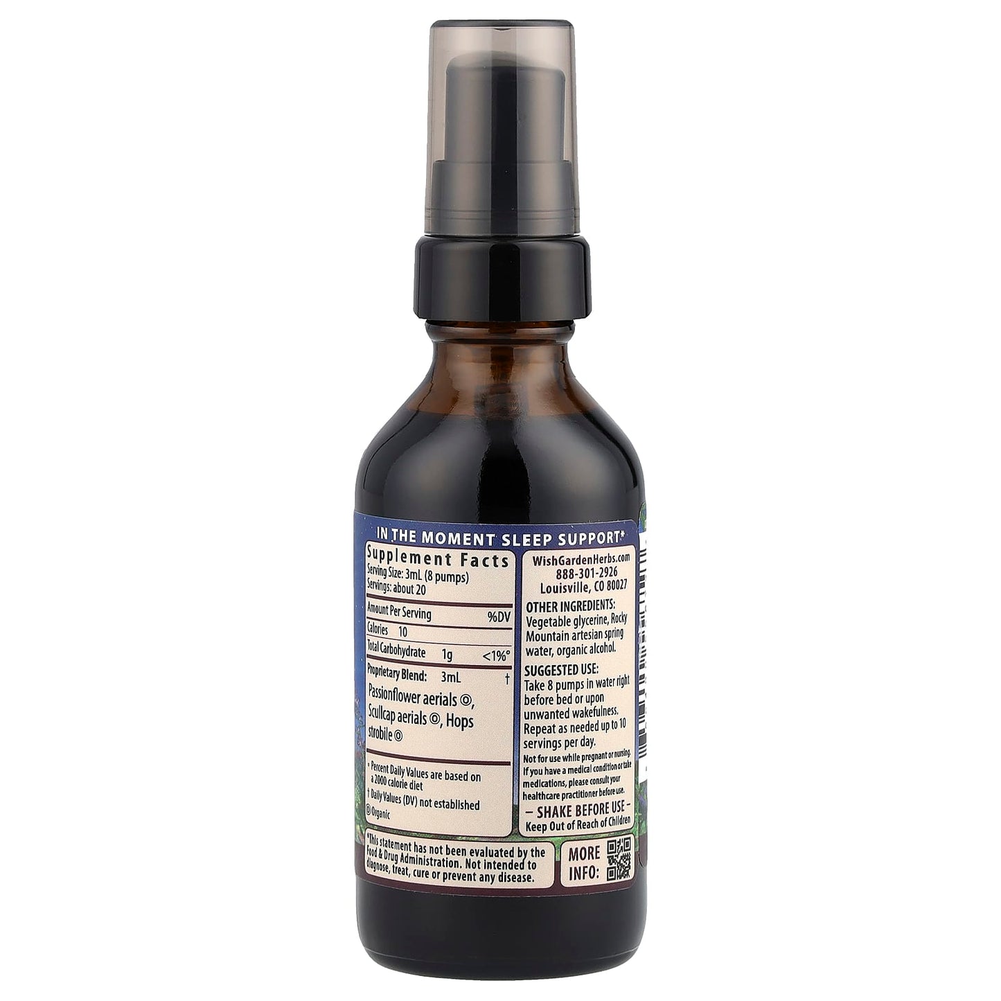 WishGarden Herbs, Sleepy™ Nights & Fresh Mornings, 2 fl oz (59 ml) - Image 2