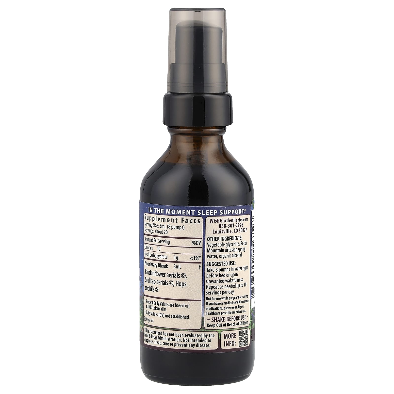 WishGarden Herbs, Sleepy™ Nights & Fresh Mornings, 2 fl oz (59 ml) - Image 2