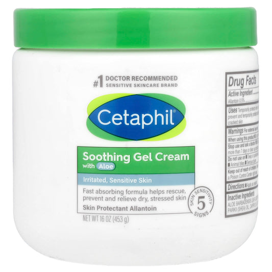 Cetaphil Soothing Gel Cream for Sensitive Skin, 16 oz - Image 1