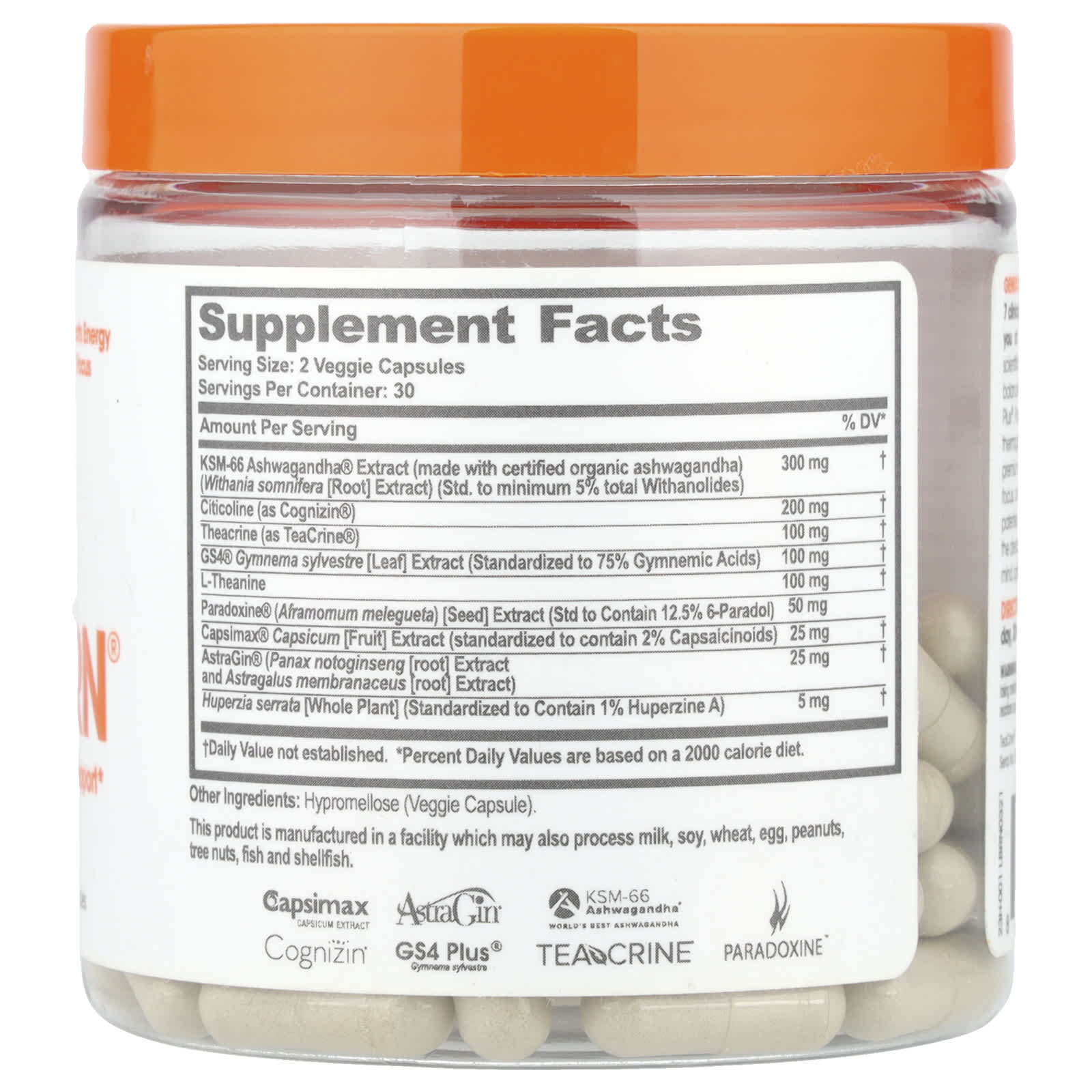 The Genius Brand, Genius Burn®, Caffeine-Free, 60 Veggie Capsules - Image 2