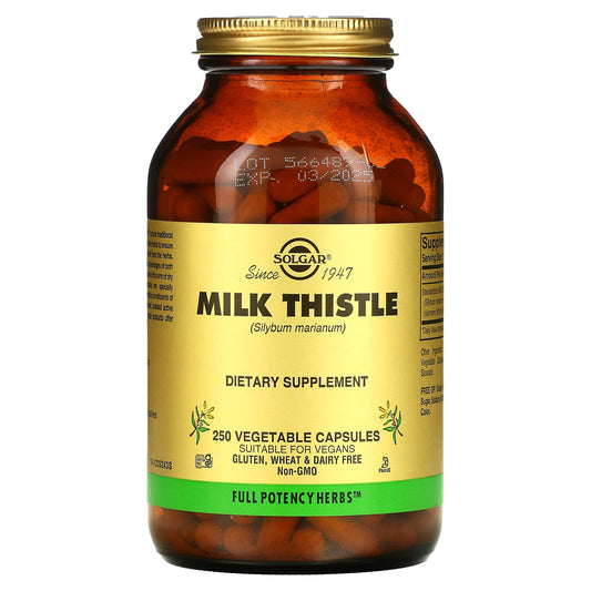 Solgar, Milk Thistle, 250 Vegetable Capsules (450 mg per Capsule)