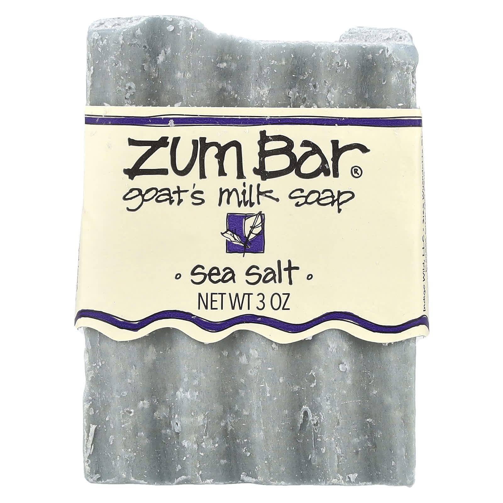 ZUM, Zum Bar®, Goat's Milk  Soap, Sea Salt, 3 oz - Image 1