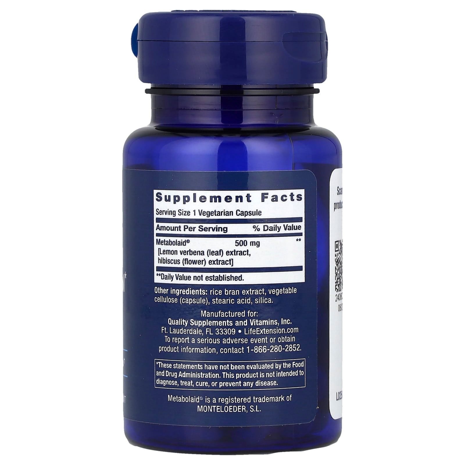 Life Extension, Body Trim and Appetite Control, 30 Vegetarian Capsules - Image 2