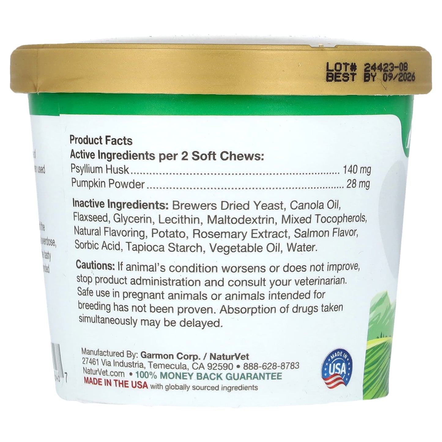 NaturVet, Hairball Aid Daily Support + Pumpkin, For Cats, 60 Soft Chews, 3.1 oz (90 g) - Image 2