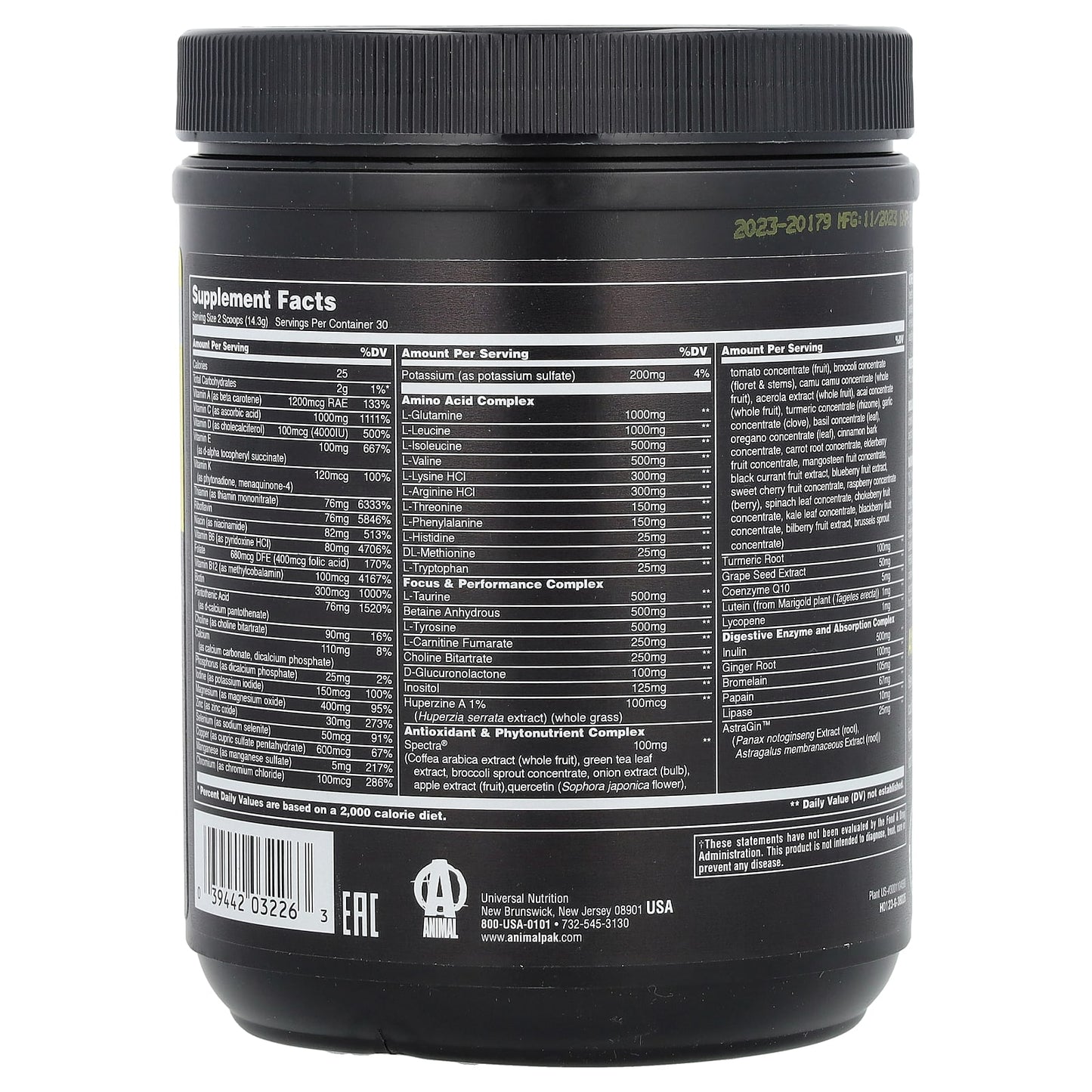 Animal Pak Ultimate Foundation Cherry Bomb 15.1 oz Multivitamin - Image 2
