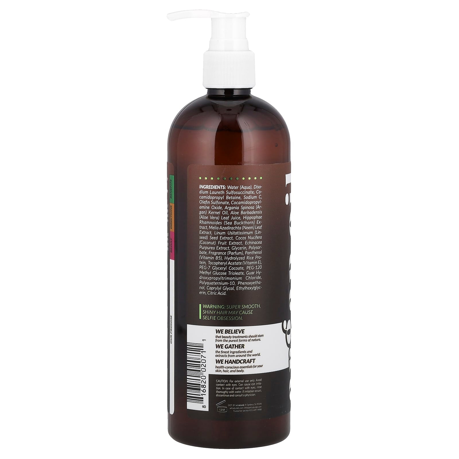 Argan Oil & Aloe Shampoo for Dry, Damaged Hair - 16 fl oz - Image 2