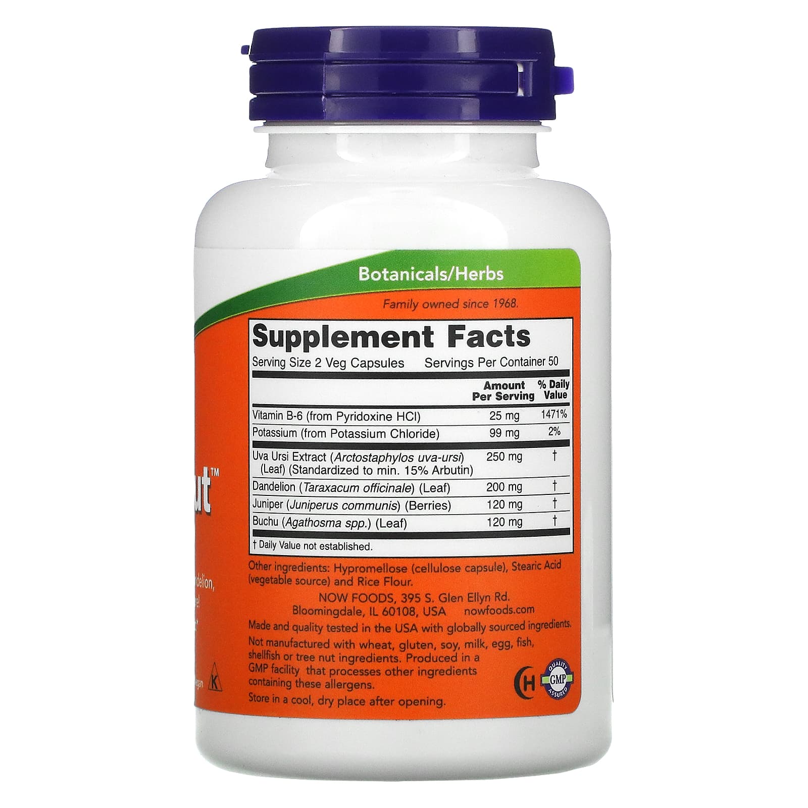 NOW Foods, Water Out, Fluid Balance, 100 Veg Capsules - Image 2