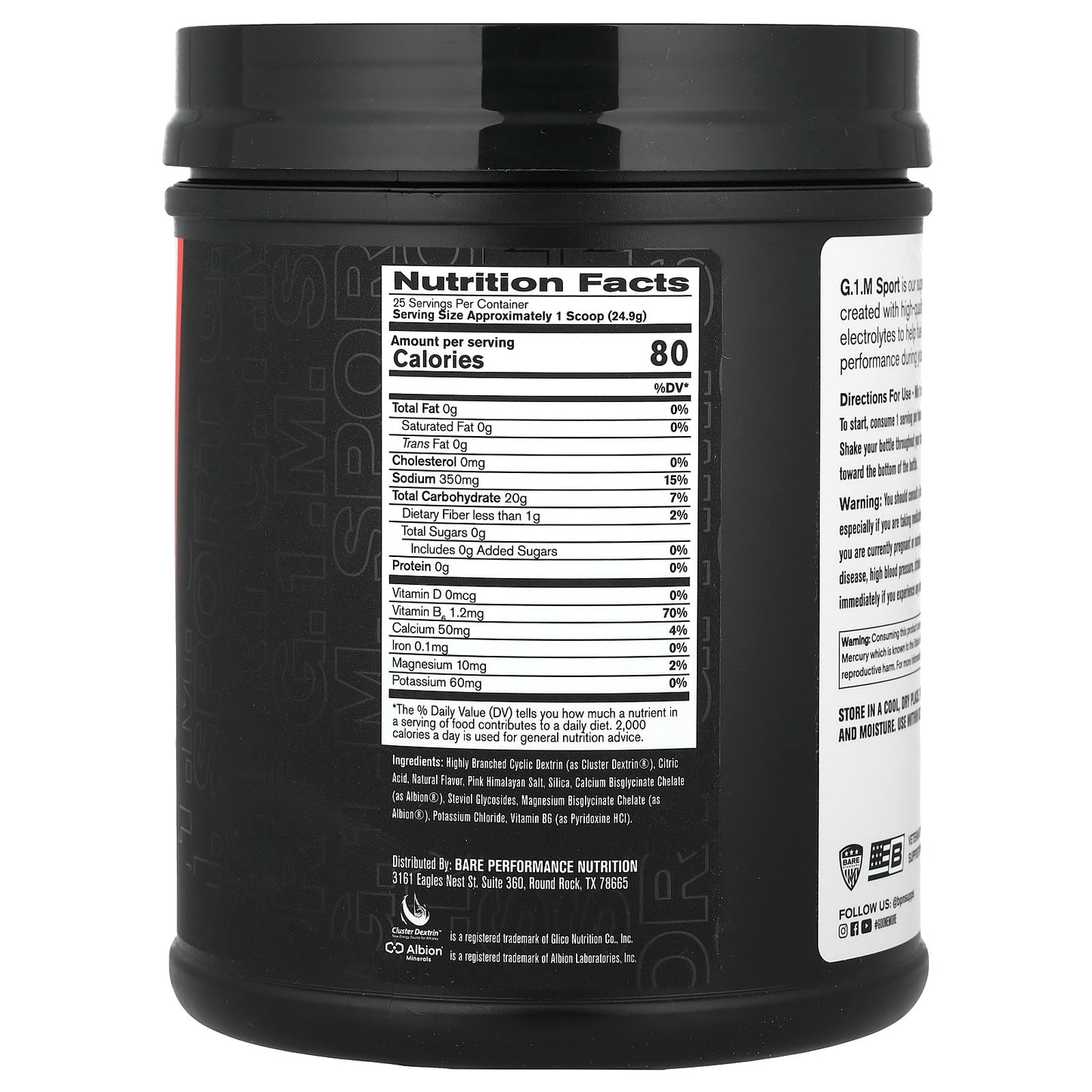 BPN G.1.M Sport Endurance Formula - Salted Watermelon, 623g - Image 2