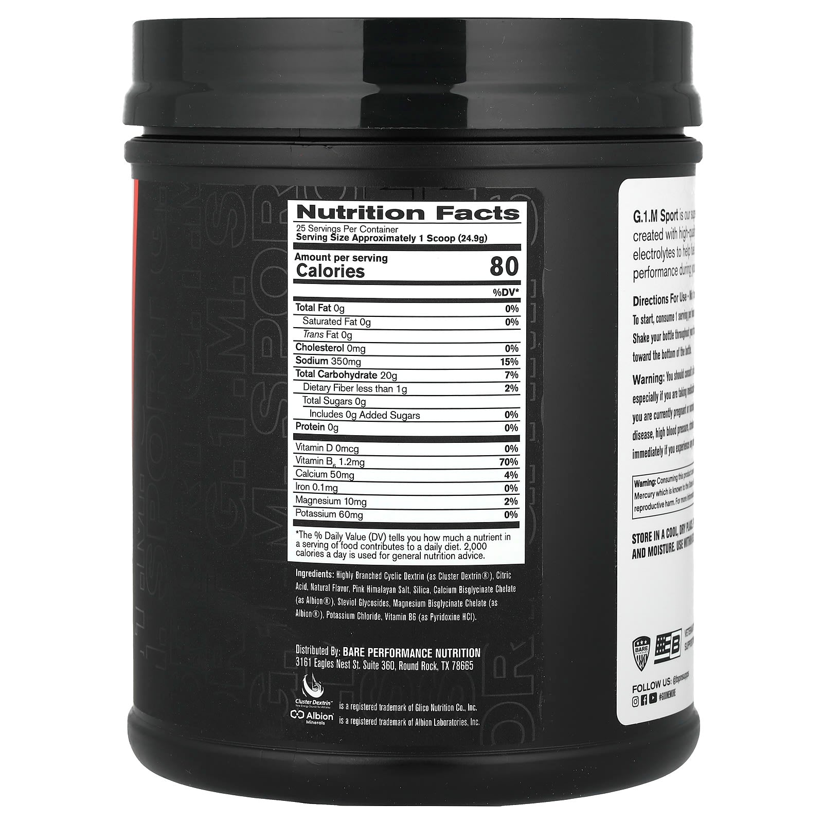 BPN G.1.M Sport Endurance Formula - Salted Watermelon, 623g - Image 2