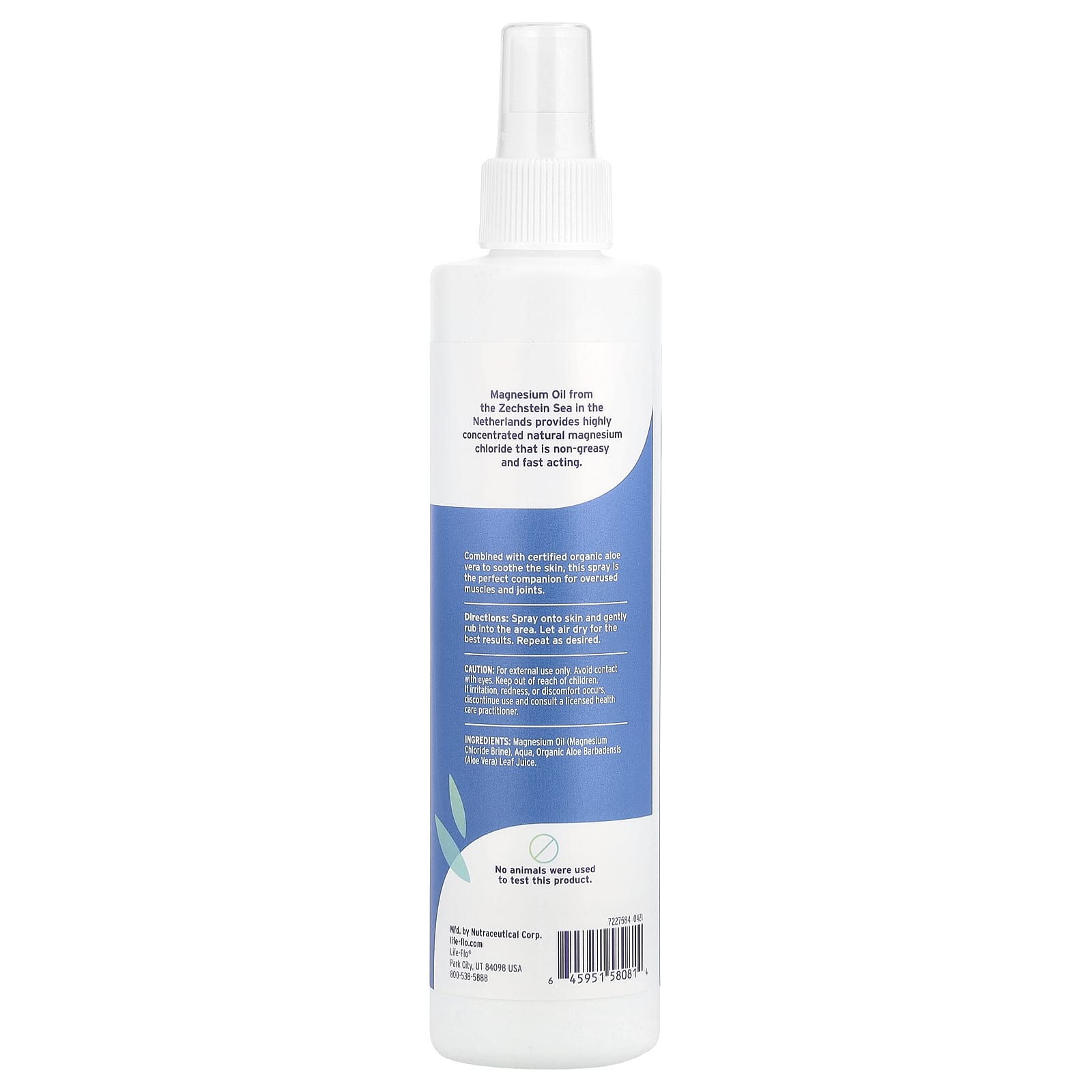Life-flo, Magnesium Oil Spray with Aloe Vera, 8 fl oz (237 ml) - Image 2