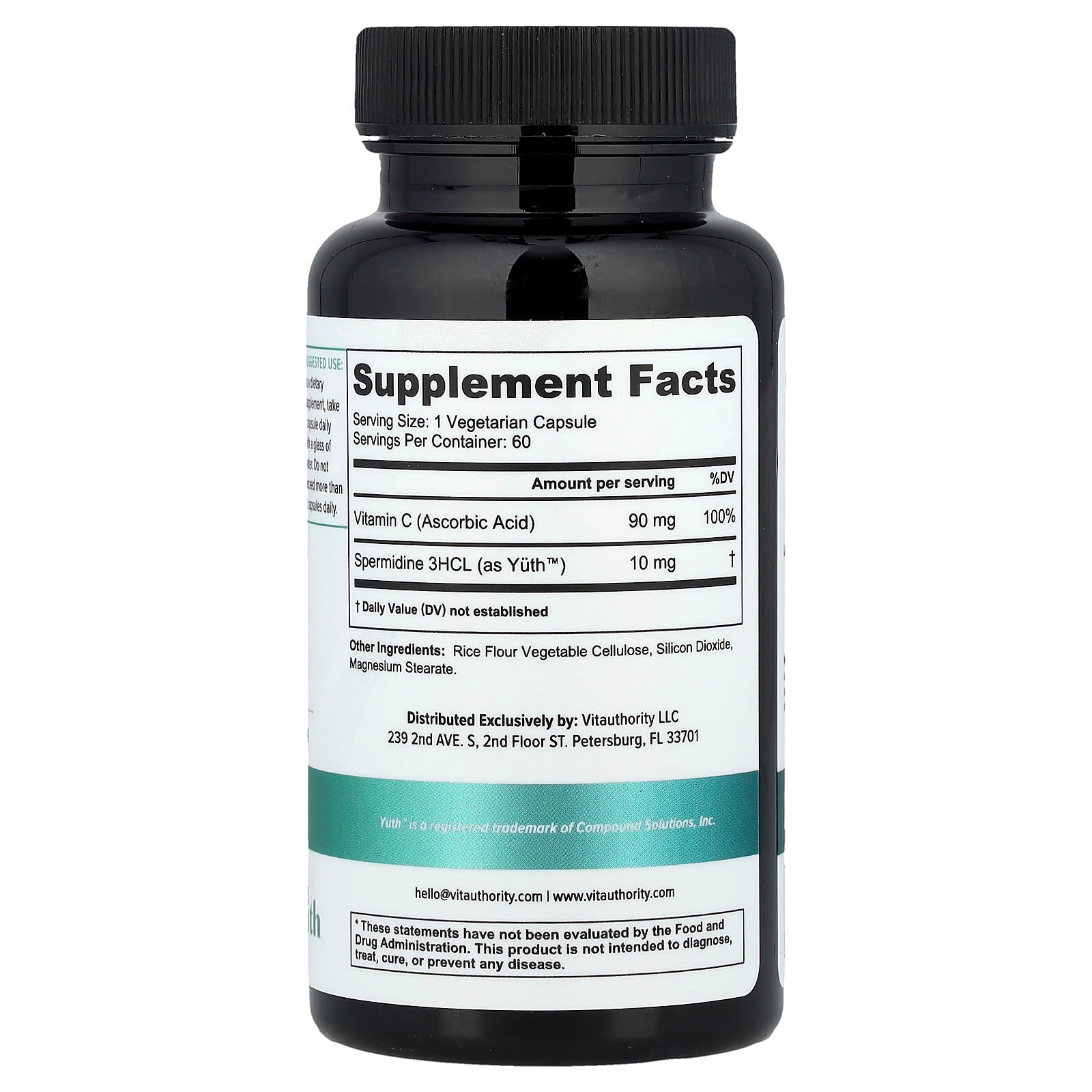 Vitauthority, Youth, Premium Anti-Aging Mix with Vitamin C, 60 Vegetarian Capsules - Image 2