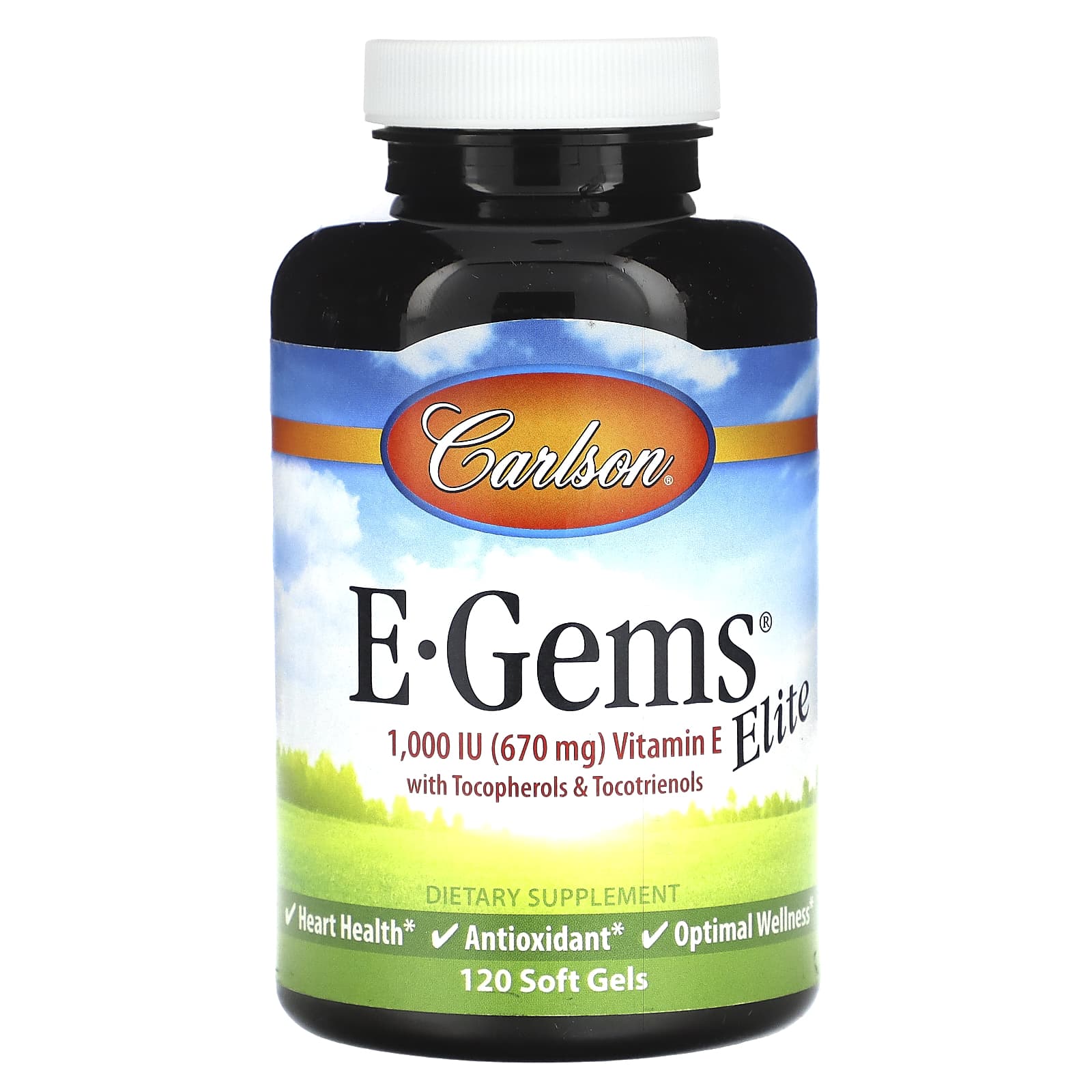 Carlson Vitamin E E-Gems Elite for Optimal Heart Health & Wellness - Image 1