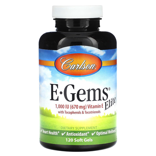 Carlson Vitamin E E-Gems Elite for Optimal Heart Health & Wellness - Image 1