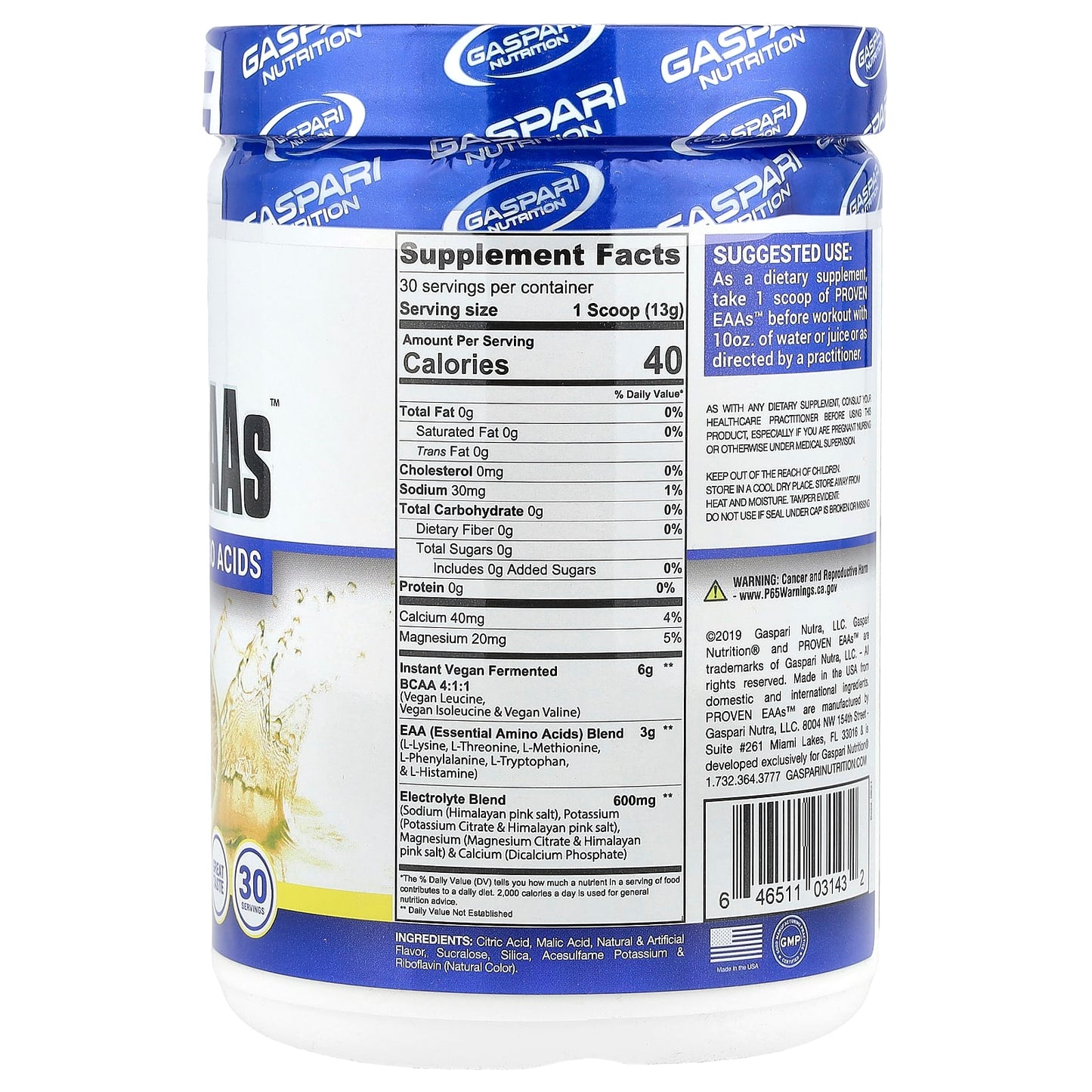 Gaspari Nutrition Proven EAAs - Essential Amino Acids for Muscle Growth - Image 2