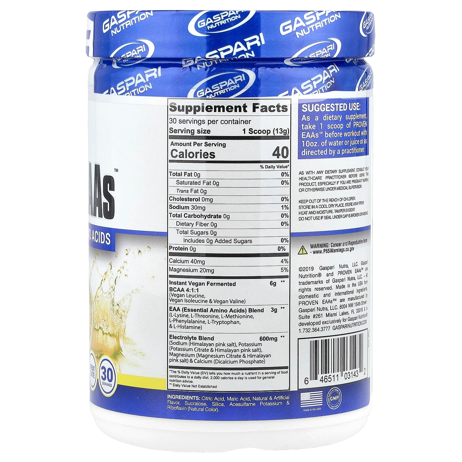 Gaspari Nutrition Proven EAAs - Essential Amino Acids for Muscle Growth - Image 2