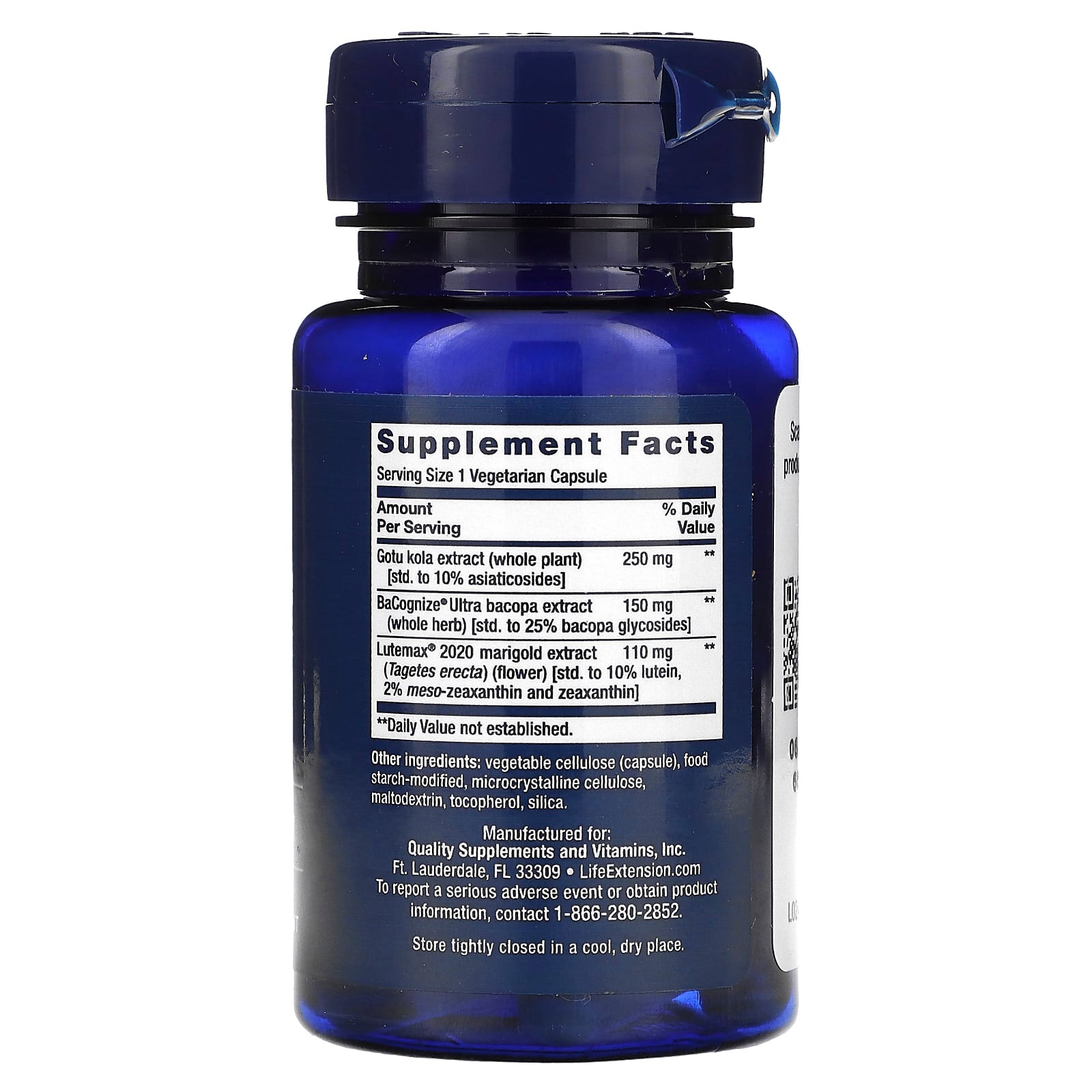 Life Extension, Quick Brain Nootropic, 30 Vegetarian Capsules - Image 2