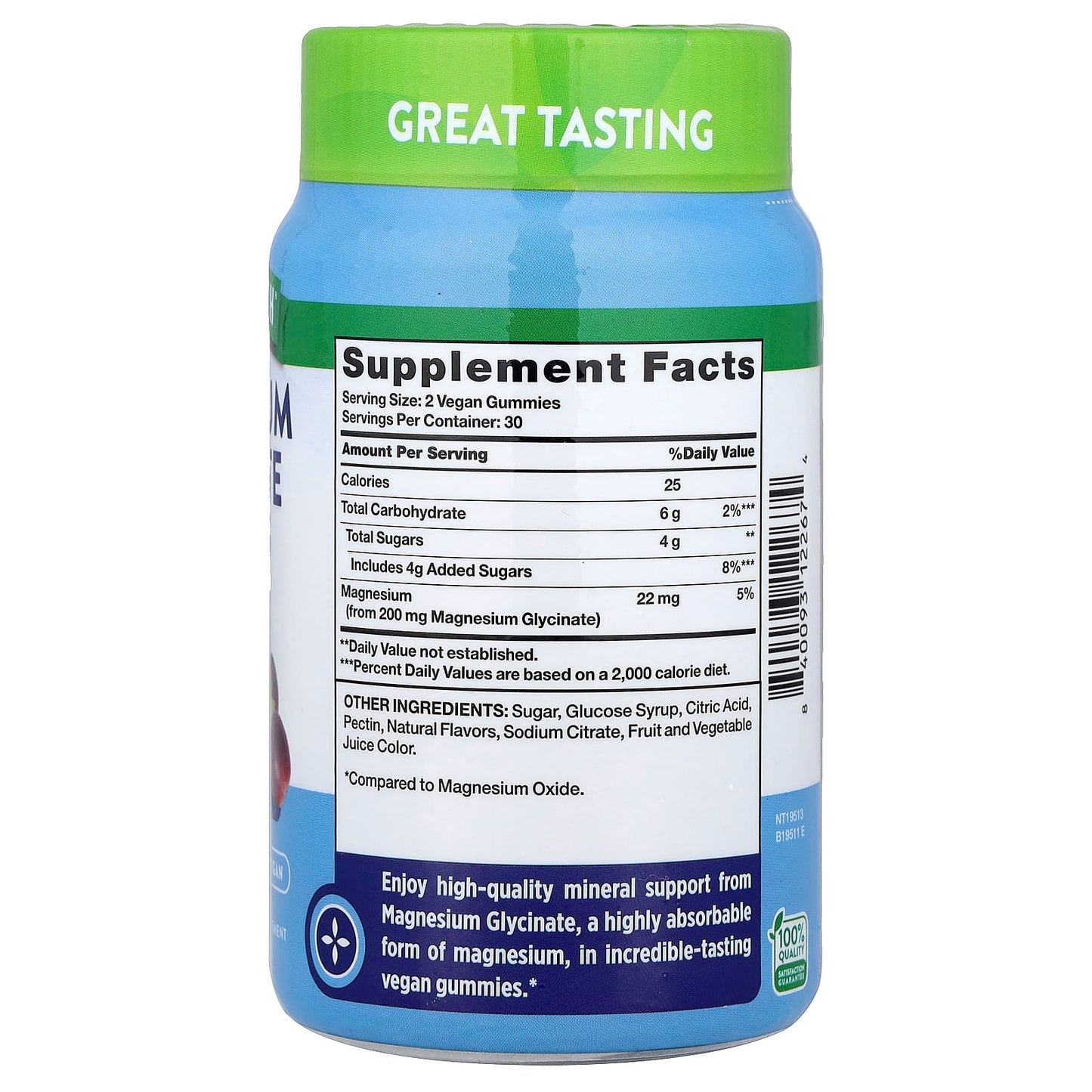 Nature's Truth, Magnesium Glycinate Gummies, Delicious Sour Grape, 60 Gummies - Image 2