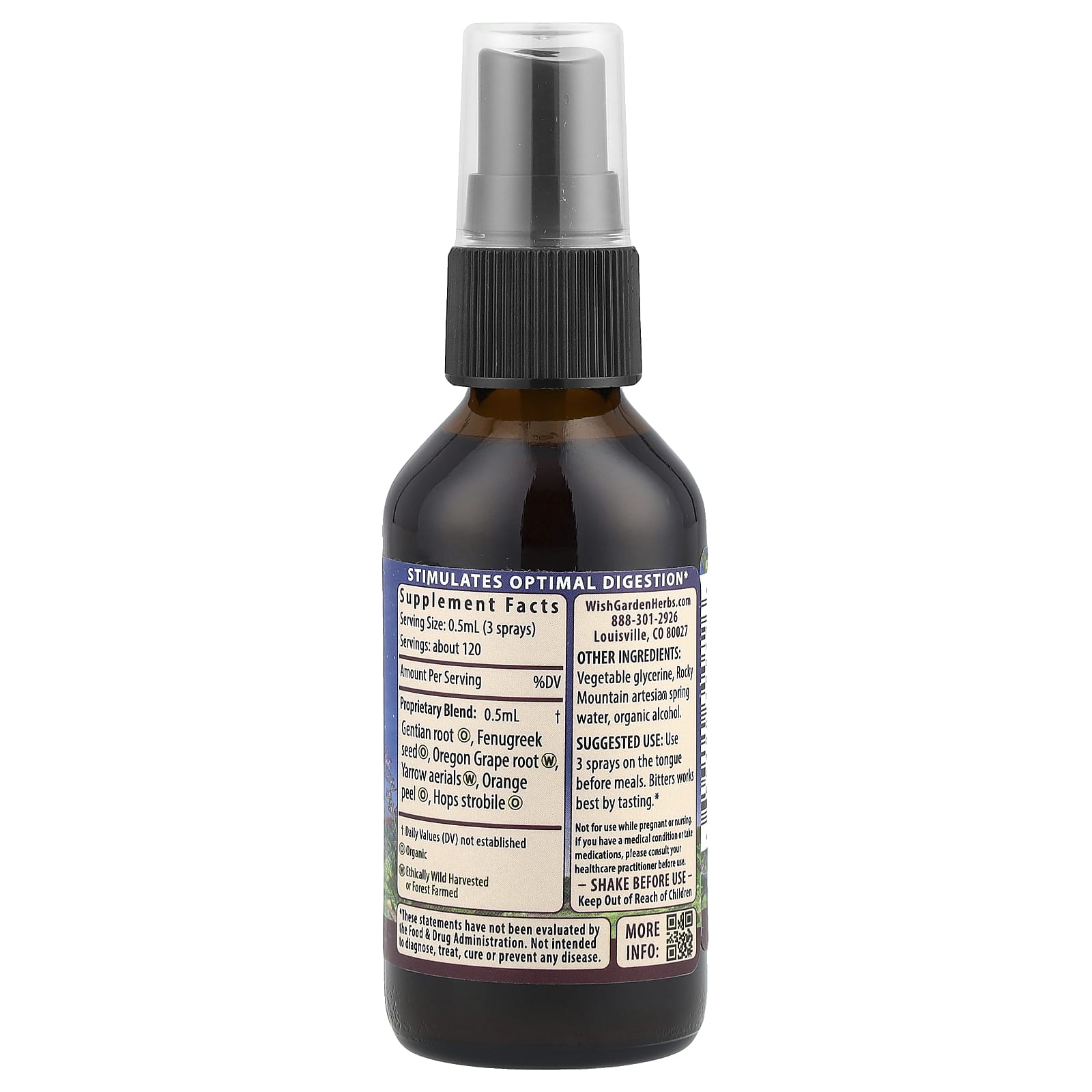 WishGarden Herbs, Badass™ Bitters, 2 fl oz (59 ml) - Image 2