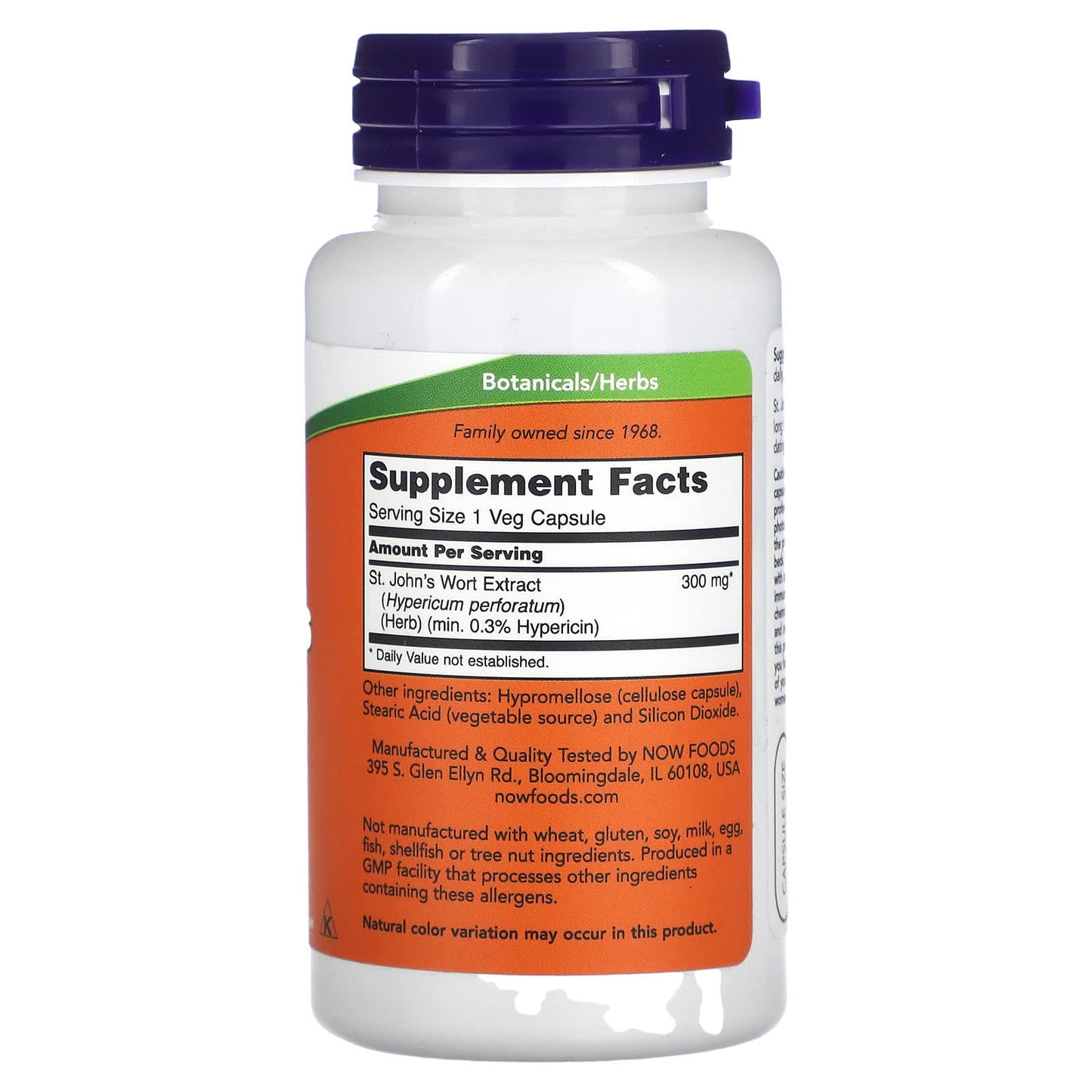 NOW Foods, St. John's Wort, 300 mg, 100 Veg Capsules - Image 2