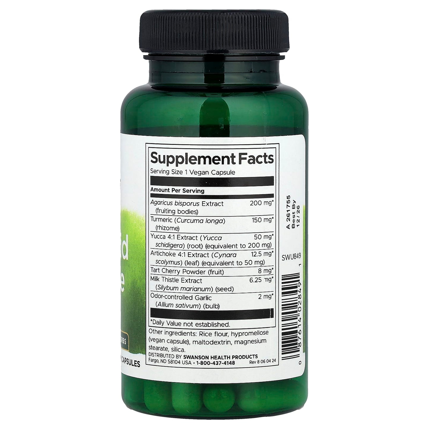 Swanson, Uric Acid Cleanse, 60 Vegan Capsules - Image 2