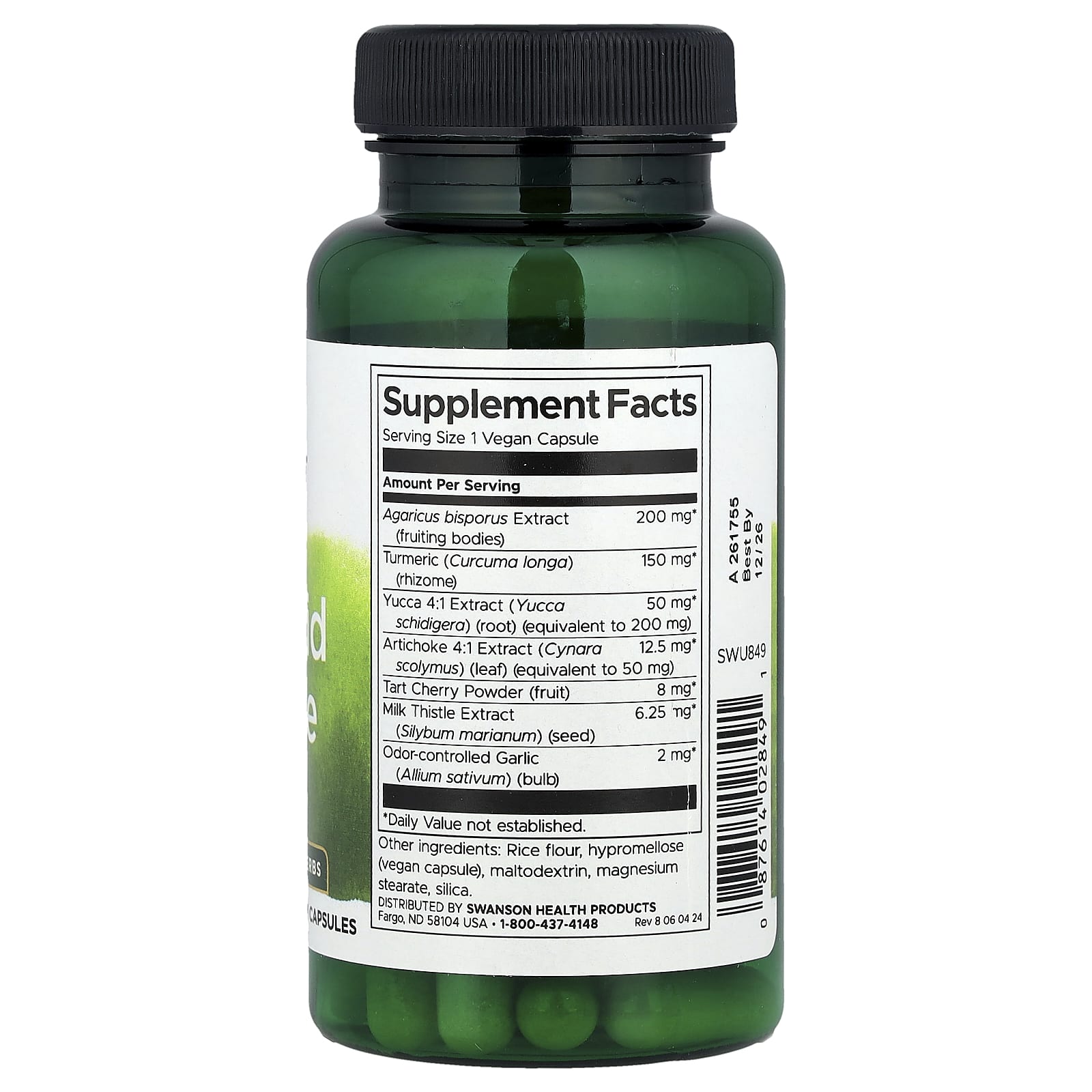Swanson, Uric Acid Cleanse, 60 Vegan Capsules - Image 2